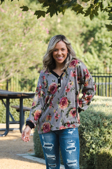 Heavenly Blooms Pullover