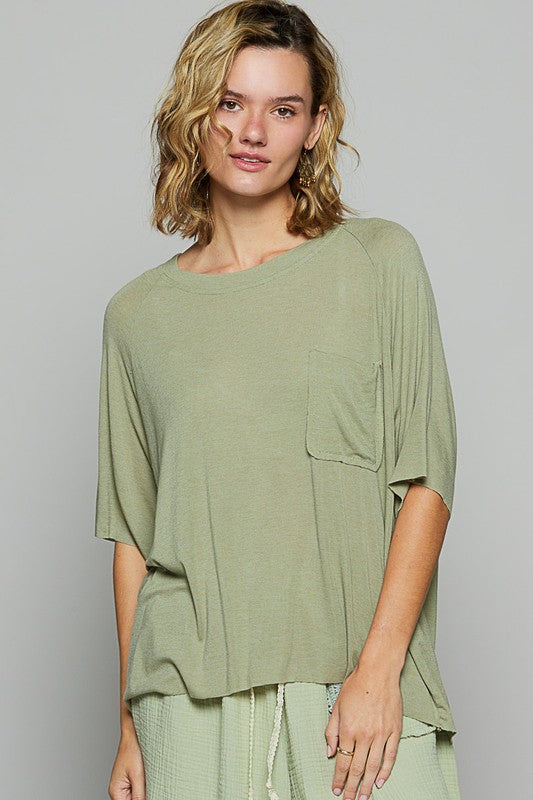 POL Round Neck Half Sleeve T-Shirt