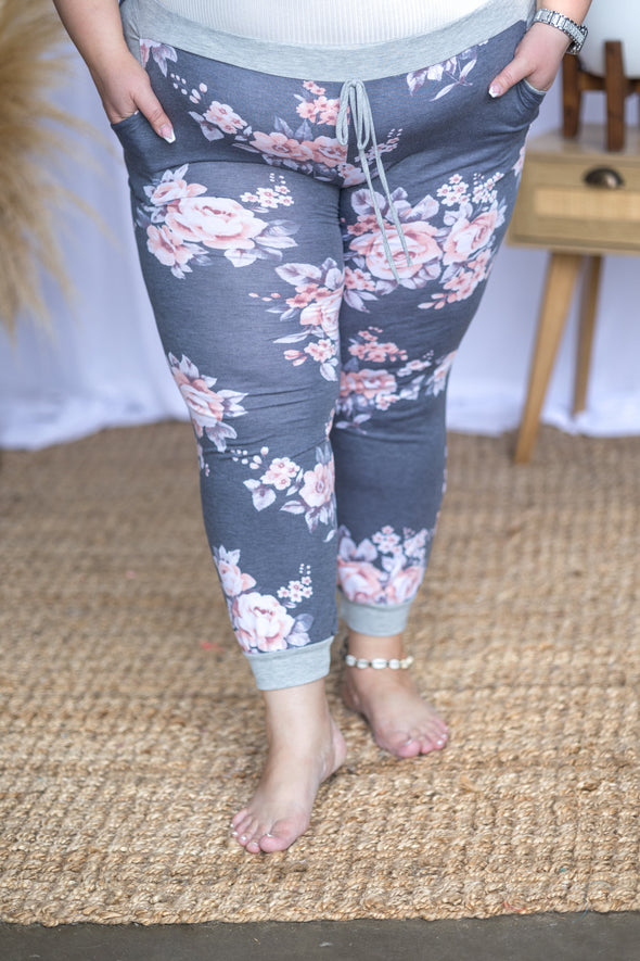 Floral Path Joggers