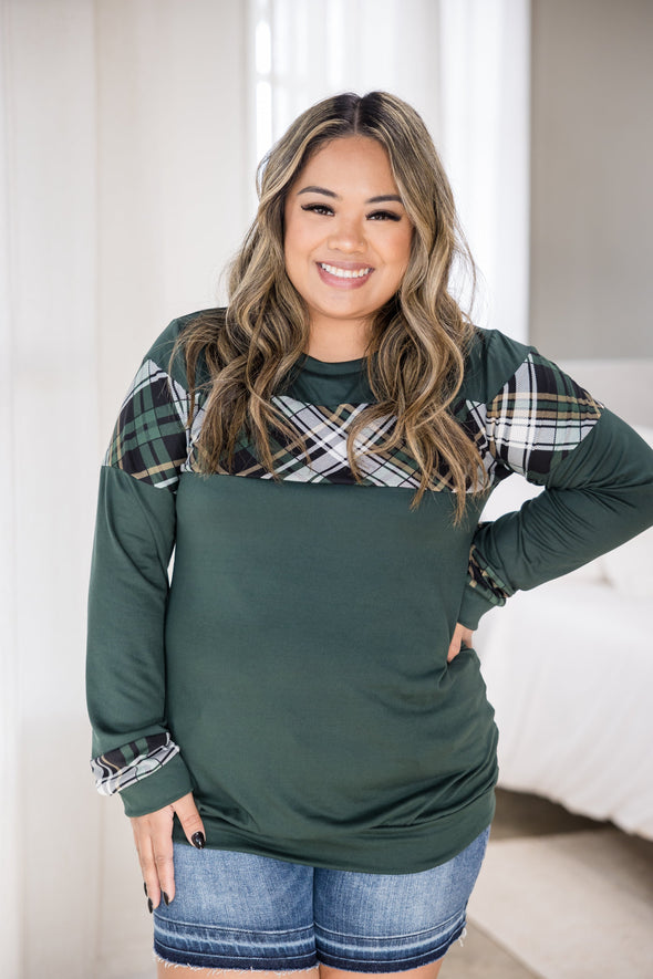Forest Plaid Pullover