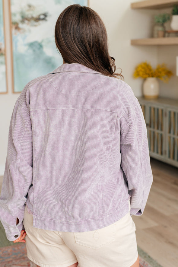 Main Stage Corduroy Jacket in Lavender