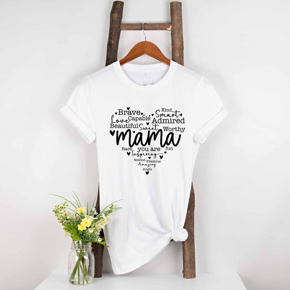Letter Printed Mother's Day Graphic Tee
