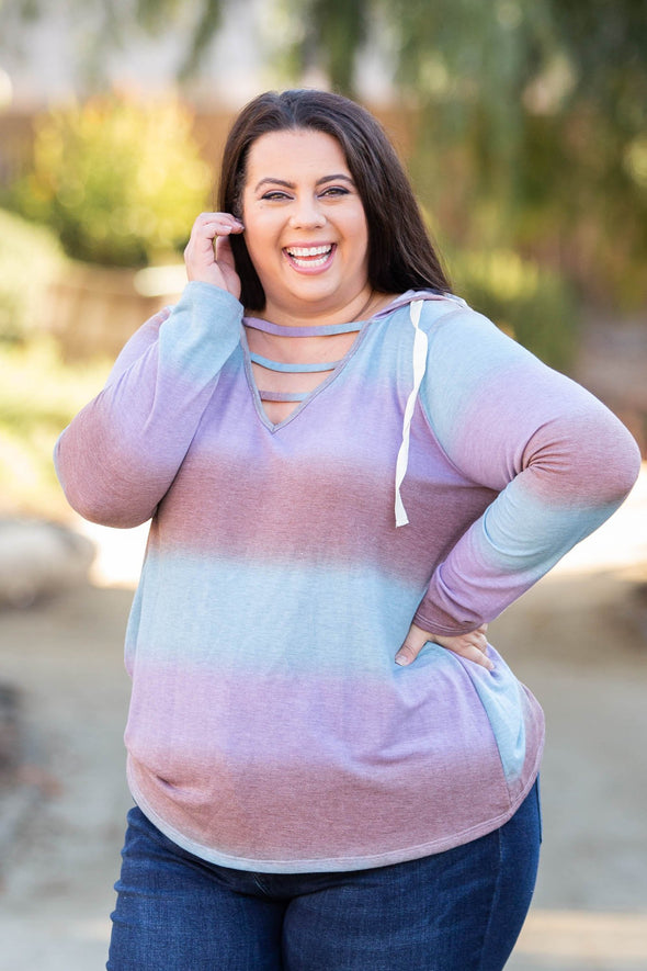 Gradiently Striped Hoodie