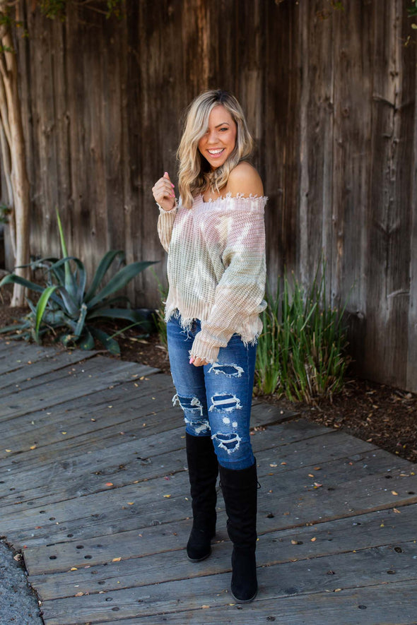 You Found Me Frayed Sweater