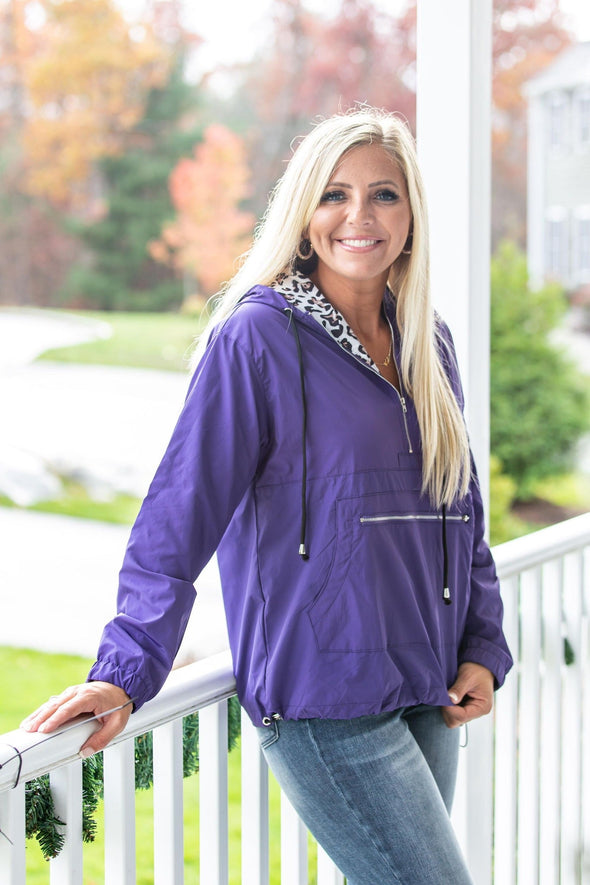 PREORDER: Abby Leopard Windbreaker in Four Colors