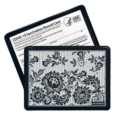 Vaccination Card Holder / Protector - French Lace
