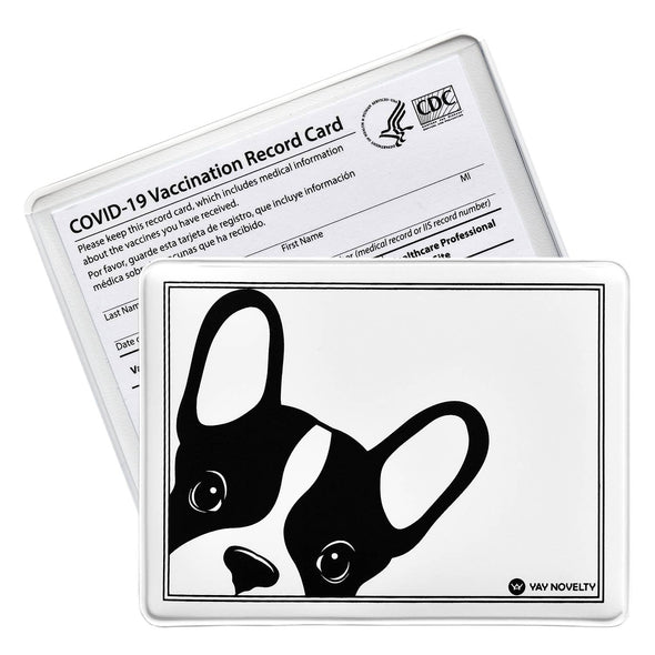 Vaccination Card Holder / Protector - Frenchie Bulldog
