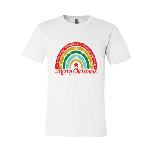 Christmas Rainbow With Snowflakes Shirt