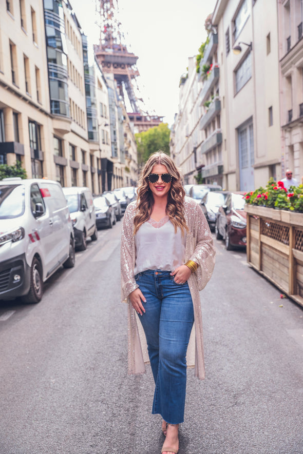 PREORDER: Give Me Sparkle Sequin Kimono In Assorted Colors