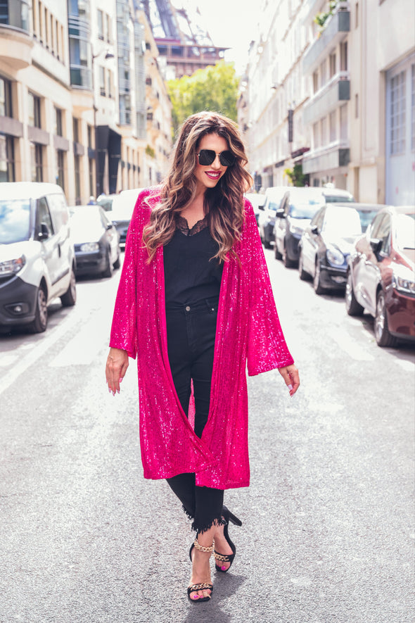 PREORDER: Give Me Sparkle Sequin Kimono In Assorted Colors