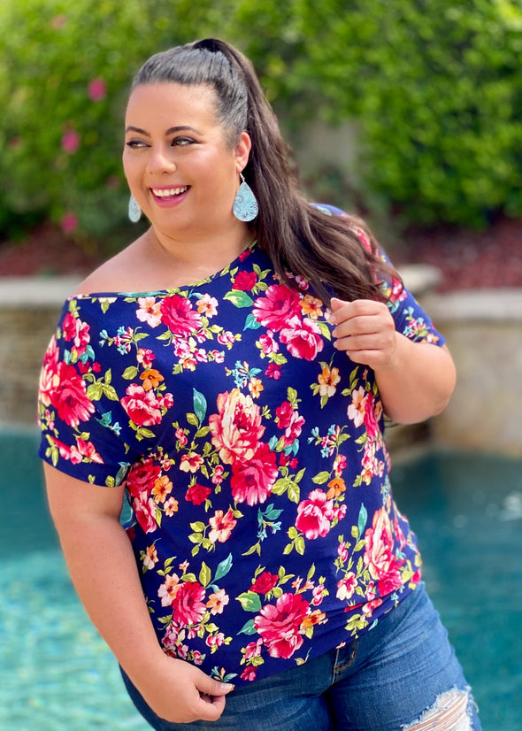 Night Blooms Boxy Top