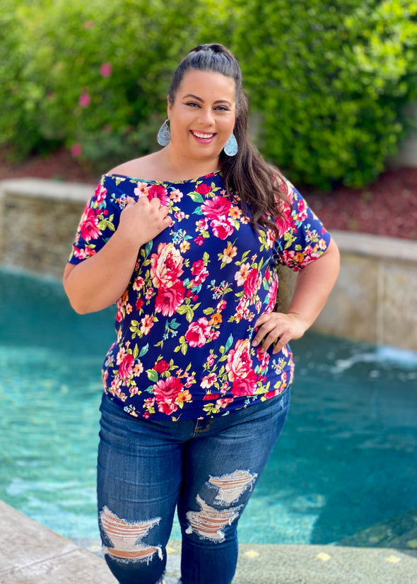 Night Blooms Boxy Top
