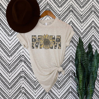 Mom Sunflower Graphic T-Shirt - ML143