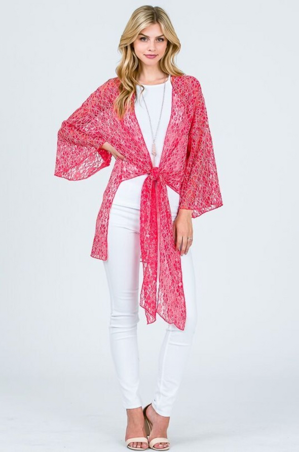 Lace Floral Kimono