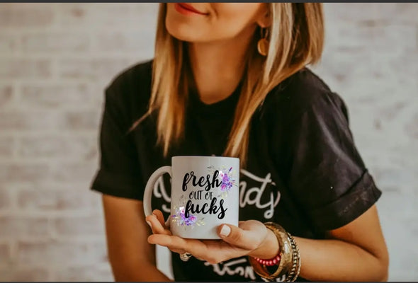 Fresh Out Of Fucks - Censored Coffee Mug