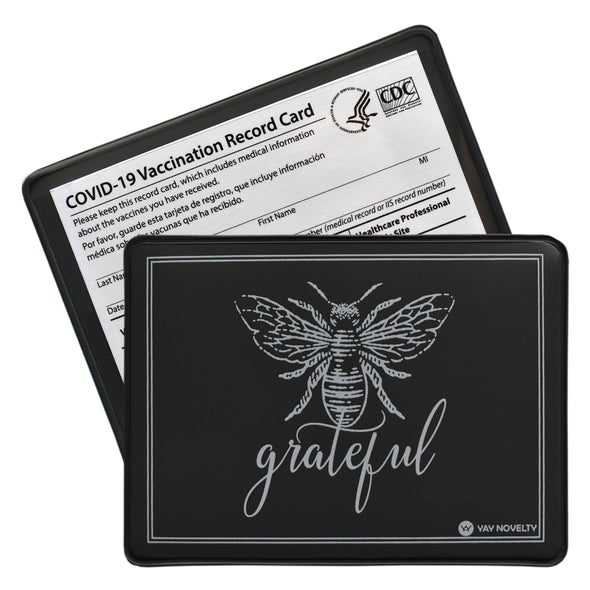 Vaccination Card Holder / Protector - Be Grateful
