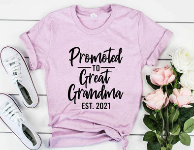 Promoted To Great Grandma Shirt