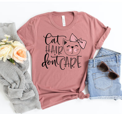 Cat Hair Dont Care T-shirt