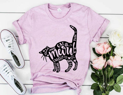 Cat And Words Shirt