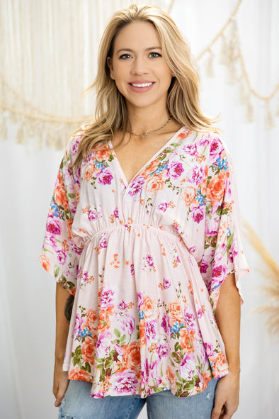 Floral Matriarch Boho Top