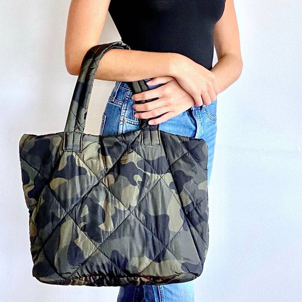Quilted Tote - Camo