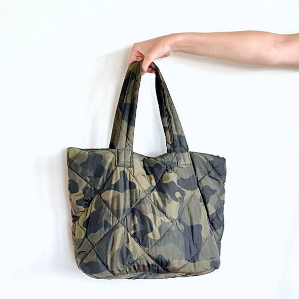 Quilted Tote - Camo