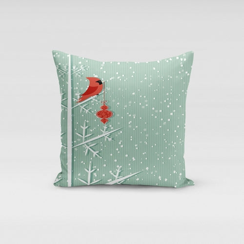 Winter Cardinal Pillow Cover