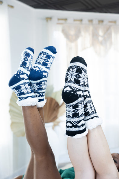 Snowflake Fleece Lined Socks